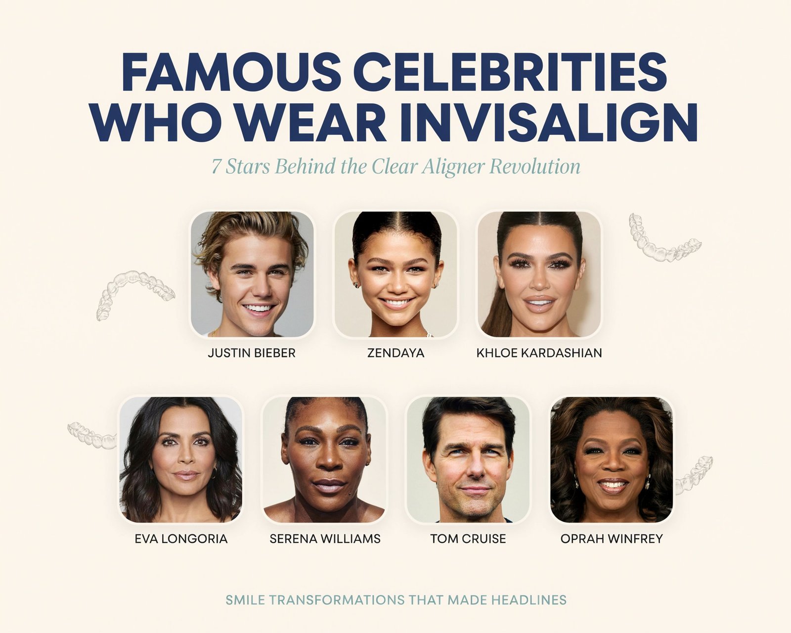 celebrities who wear invisalign