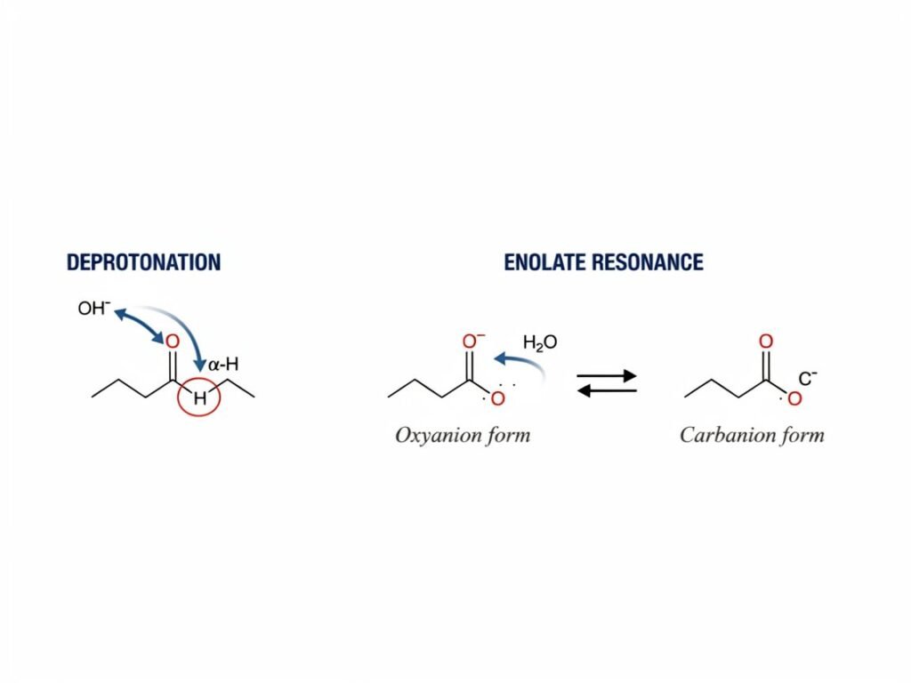 which of the following cross couplings of an enolate